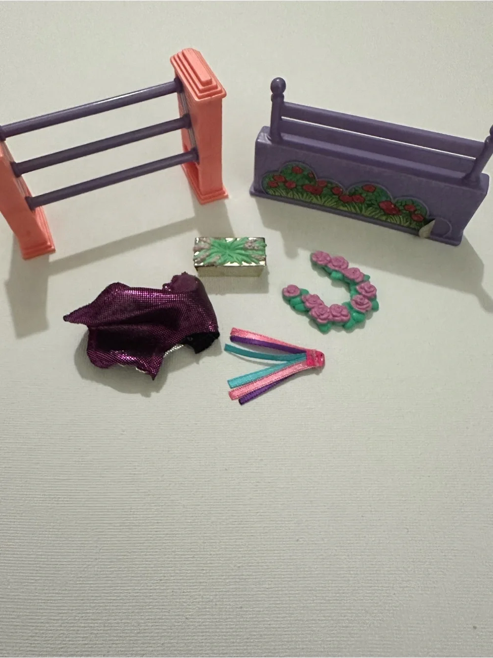Vintage Littlest Pet Shop Champion Ponies with Jumping Contest Partial & Extras - Picture 8 of 14